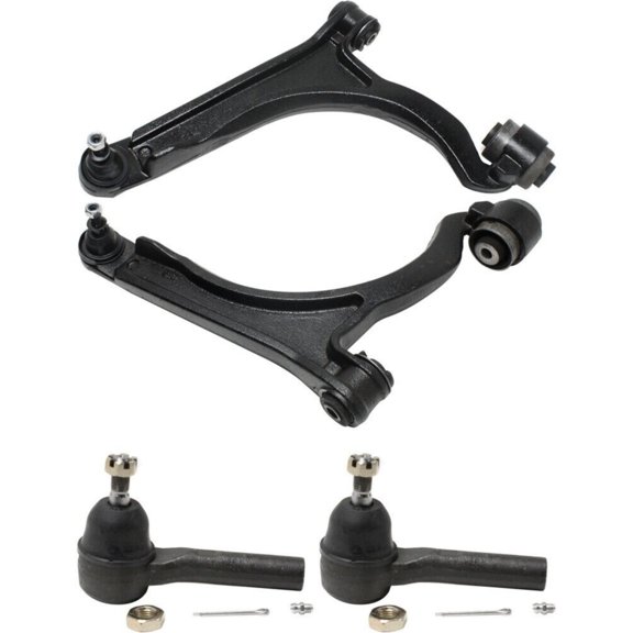 Geelife 4pc Front Lower Control Arm & Outer Tie Rod End Kit For Chrysler 04-08 Pacifica