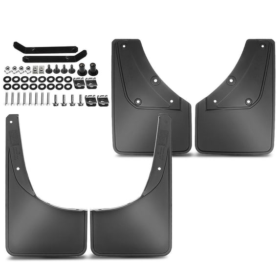 Geelife 4pcs Black Splash Guards Front & Rear for Suzuki JB64 JB74 Jimny 2019 2020