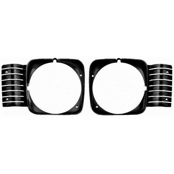 Geelife 68 For Chevrolet 1968 Chevy II Nova U/K Head Light Headlamp Bezel Pair 2-pcS