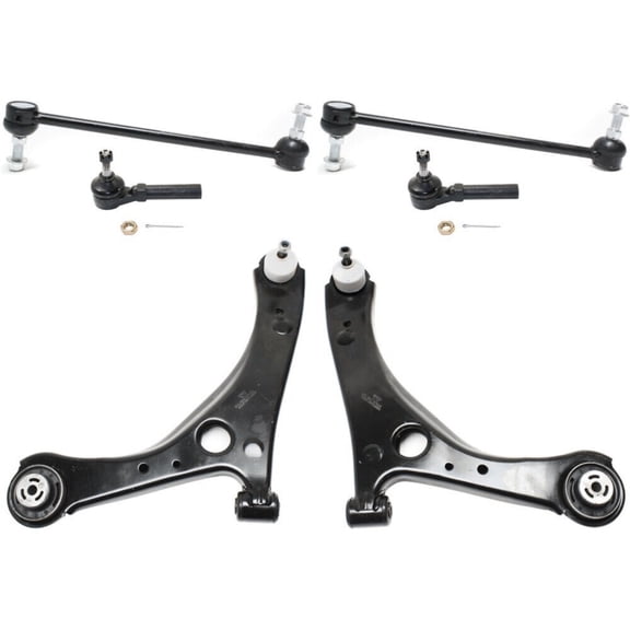 Geelife 6pc Front Lower Control Arm Tie Rod End Stabilizer Kit For Chrysler Dodge Ram VW
