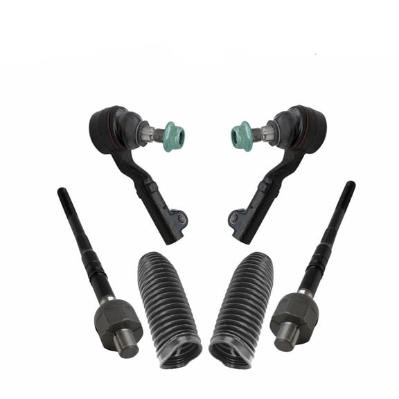 Geelife 6pc Inner & Outer Tie Rods w/ Boots Kit For BMW 328i xDrive 335i xDrive X1 X1