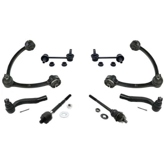 Geelife 8pc Kit Upper Control Arms Ball Joints Tie Rods For Lexus 92-94 LS400 Base Sedan