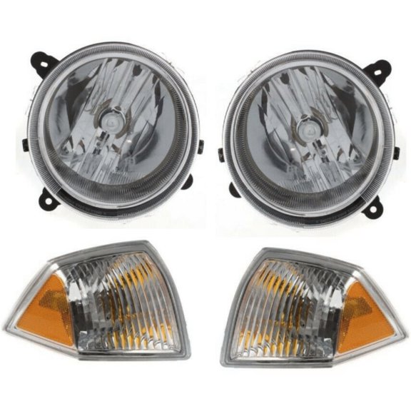Geelife Auto Light Kit Driver and Passenger Side LH RH For 07-10 Compass Sport Utility