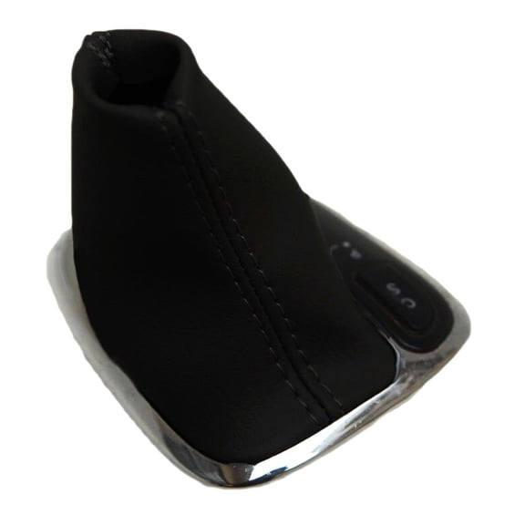Geelife Automatic Shift Boot Leather Synthetic for Mercedes Benz Class C 01-09 Black