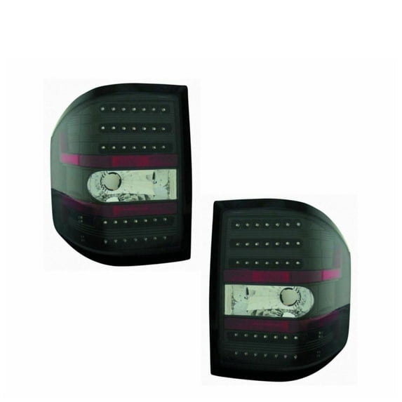 Geelife Black Bezel Performance LED Taillight Taillamp Pair Set For F150 Flareside