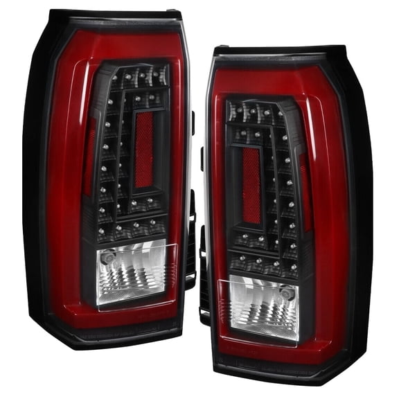 Geelife Black Tail Lights LED Brake Lamps Red LED DRL Tube
