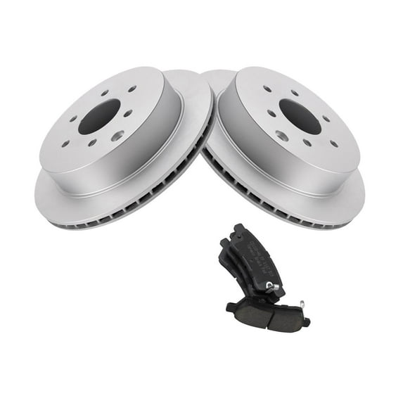Geelife Brake Coated Rotor & Ceramic Pad Rear Kit w/Fluids For Nissan Suzuki Truck