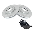 thumbnail image 1 of Geelife Brake Pad Performance Rotor Front Semi Metallic Kit for Chrysler Mercedes, 1 of 9