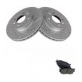 thumbnail image 1 of Geelife Brake Pad & Performance Rotor Kit w/Fluids Ceramic Front w/Fluids for accent, 1 of 9