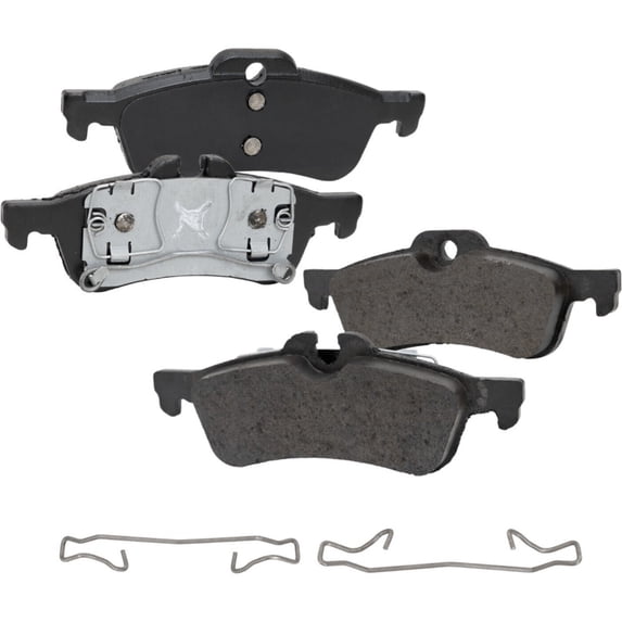Geelife Brake Pad Set For Mini 02-08 Cooper Base 02-08 Cooper S Rear 2-Wheel Set FWD