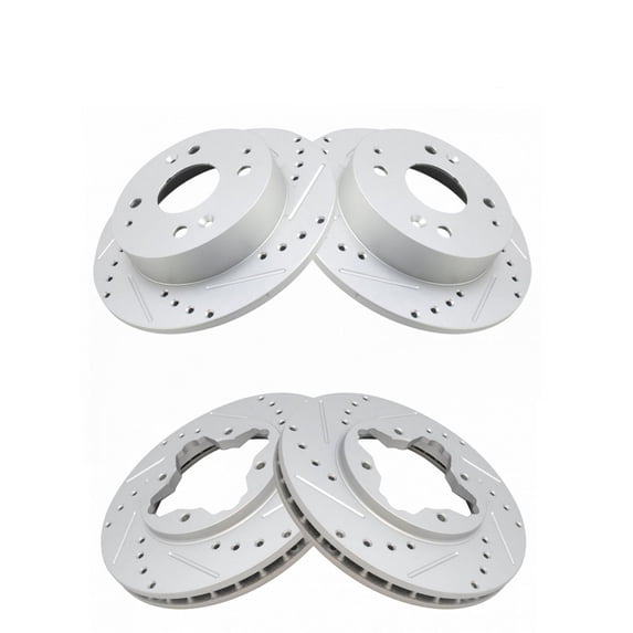 Geelife Brake Performance Rotor Front & Rear Kit of 4 For 97 Acura CL 91-97 Honda Accord