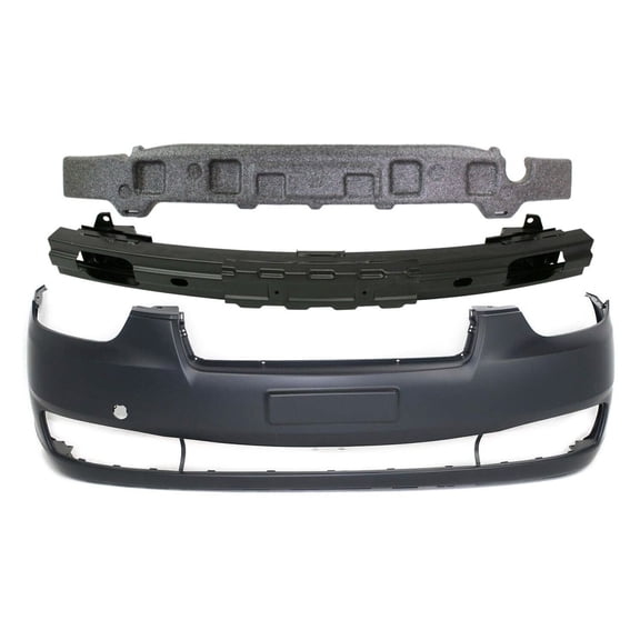 Geelife Bumper Cover Kit For 2006-2011 Hyundai accent Front For Models With Tow Hook 3Pc