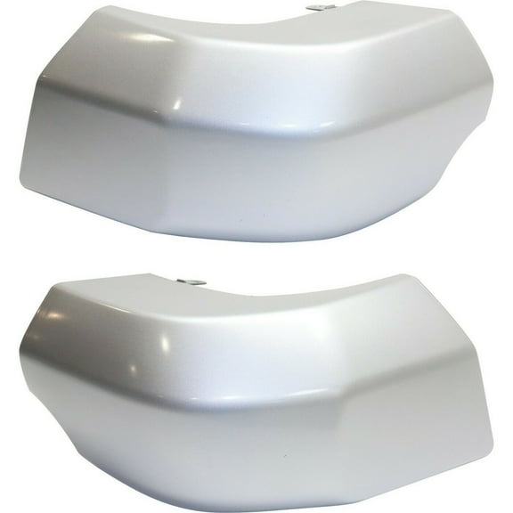 Geelife Bumper End Caps For 07-14 FJ Cruiser Sport Utility Set of 2 Rear Painted Silver