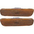 thumbnail image 2 of TYC Front Side Marker Light Pair For 2005-2010 Chrysler 300 – Amber Lens Chrome Housing, Bulbs Included 2 of 5