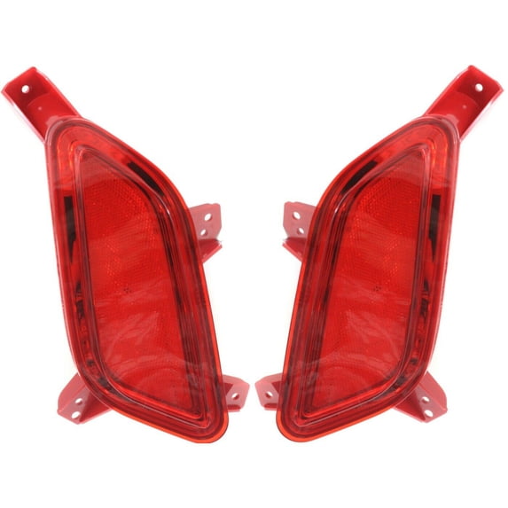 Geelife Bumper Reflector For Hyundai 2012-2017 Veloster Set of 2 Rear Left and Right