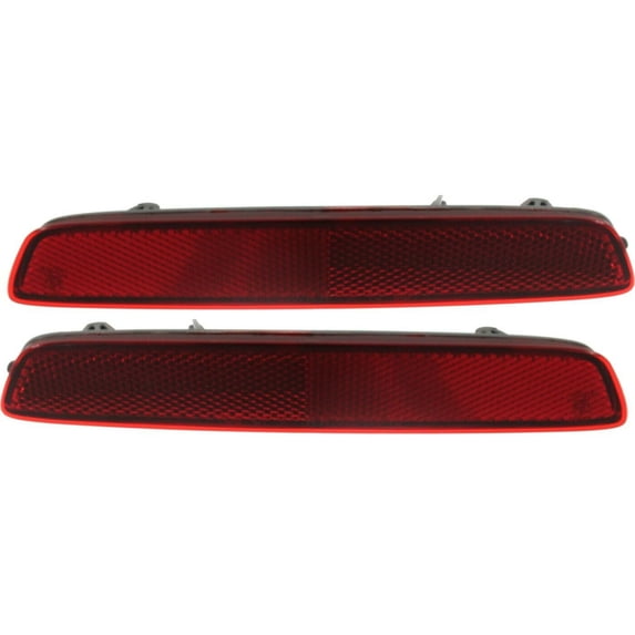 Geelife Bumper Reflector Set For 13-16 Chevrolet Trax 10-15 GMC Terrain Rear 2-Pcs