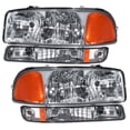 thumbnail image 1 of Geelife CHROME HOUSING AMBER CORNER HEADLIGHT, 1 of 13