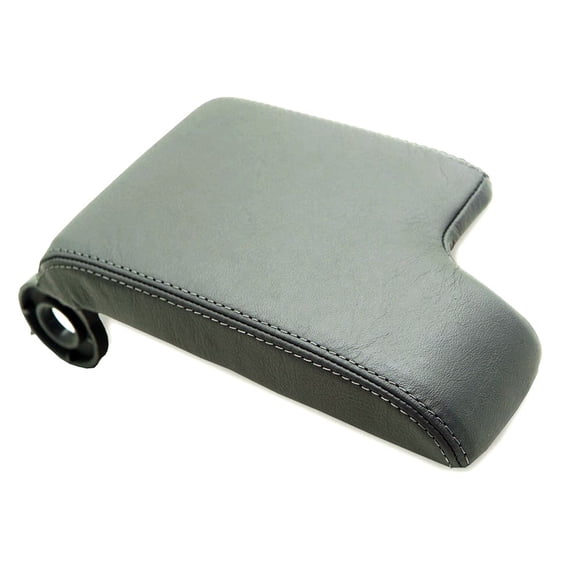 Geelife Center Console Armrest Leather Synthetic Cover for BMW E46 99-04 Gray