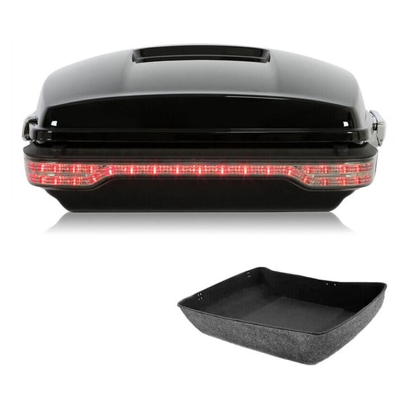 Geelife Chopped Pack Trunk Smoked LED Tail Light For Harley-Davidson Tour Pak