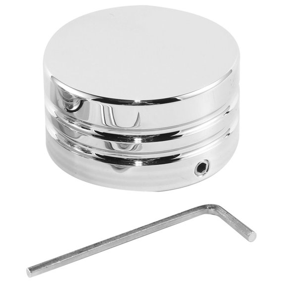 Geelife Chrome Steering Stem Bolt Nut Cover Fit For Harley-Davidson Harley Softail