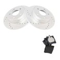 thumbnail image 1 of Geelife Coated Brake Rotor & Ceramic Pad Rear Kit w/Chemicals, 1 of 7