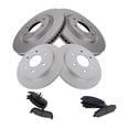 thumbnail image 1 of Geelife Coated Rotor & Brake Pad Ceramic Front & Rear Kit w/Fluids for Nissan Titan, 1 of 11
