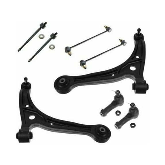 Geelife Complete Front Suspension 8pc Tie Rods Control Arms Sway Links For Honda