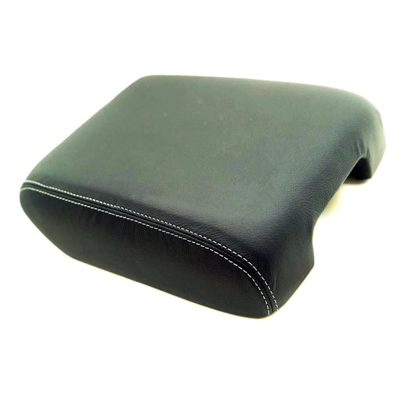 Geelife Console Armrest Leather Synthetic Cover For 13-19 Nissan Pathfinder Gray Stitch