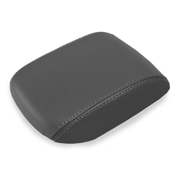 Geelife Console Lid Armrest Cover Leather For Volvo 2004-2007 S40 Sedan Gray