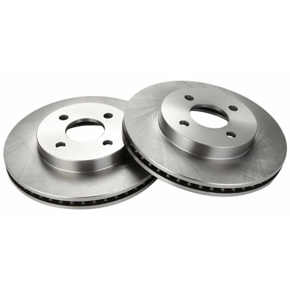 Geelife Disc Brake Rotors 4 Lug Front Pair Set of 2 For Chevrolet Pontiac Saturn