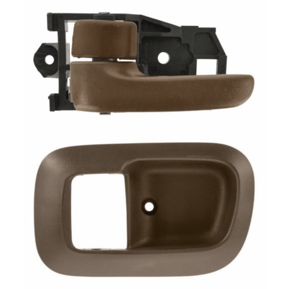 Geelife Door Handle & Bezel Interior Oak Brown Front LH Left Driver Side For Sienna