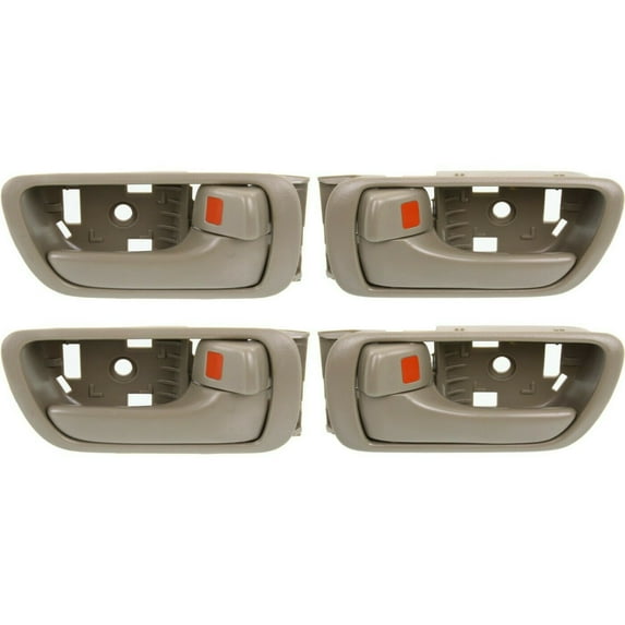 Geelife Door Handle Set For 2002-2006 Toyota Camry Sedan Beige Front & Rear Inner 4Pc