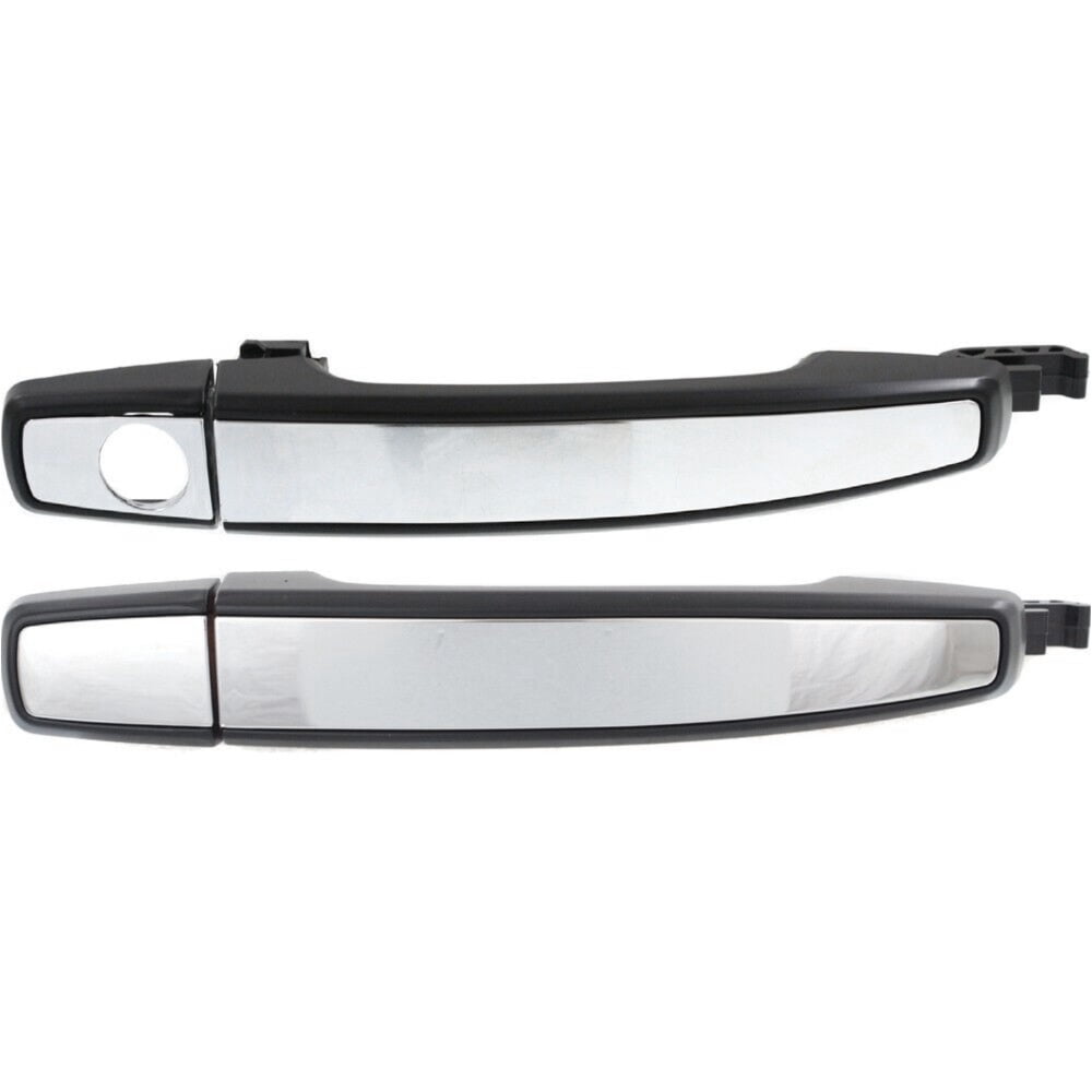 Geelife Exterior Door Handle For Buick Cadillac Chevy Set of 2 Front Chrome Insert