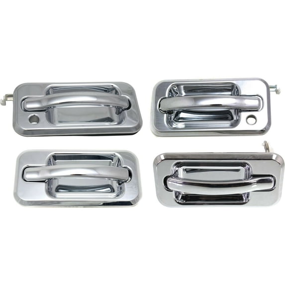 Geelife Exterior Door Handle For Hummer 03-09 H2 Base Set of 4 Front and Rear LH and RH