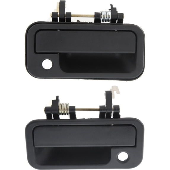 Geelife Exterior Door Handle For Passport Pickup Rodeo Set of 2 Front Black Plastic