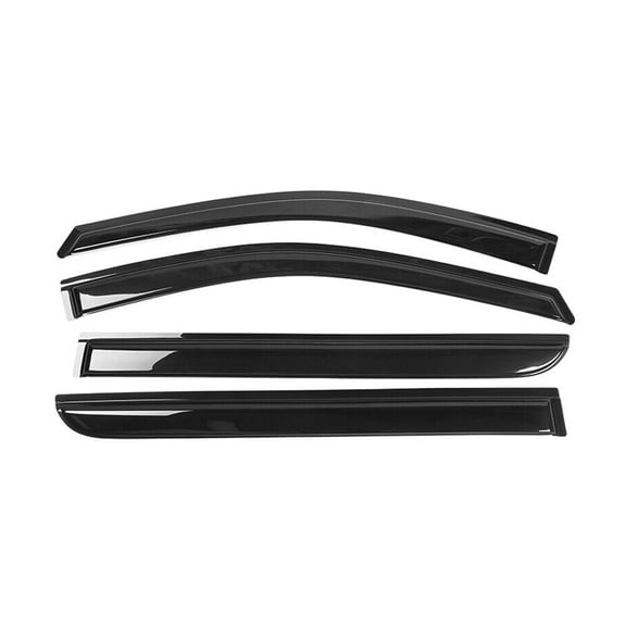 Geelife Fits 08-10 Honda Odyssey Acrylic Tape On Window Visors Rain Sun Guard Shade 4PCS