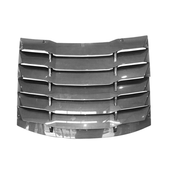 Geelife Fits 11-23 Dodge Charger Carbon Fiber Print Rear Window Louver Sun Shade Vent