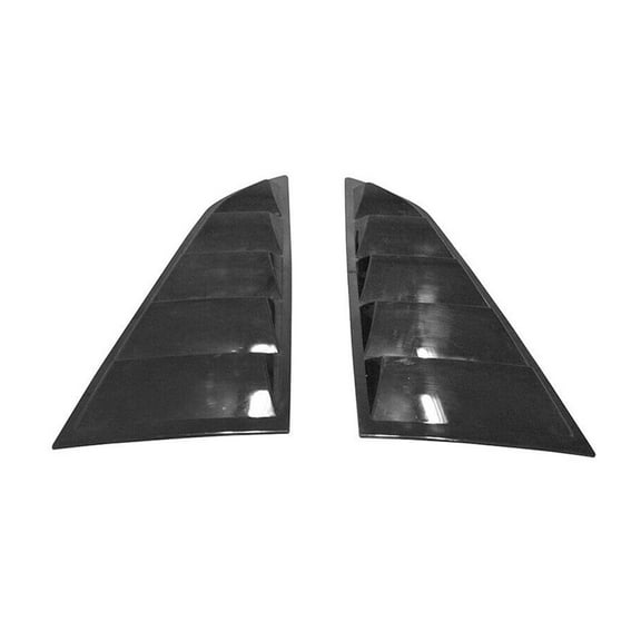 Geelife Fits 14-19 Chevrolet Corvette C7 Coupe V2 Style 2PCS Side Window Louver Scoop PC
