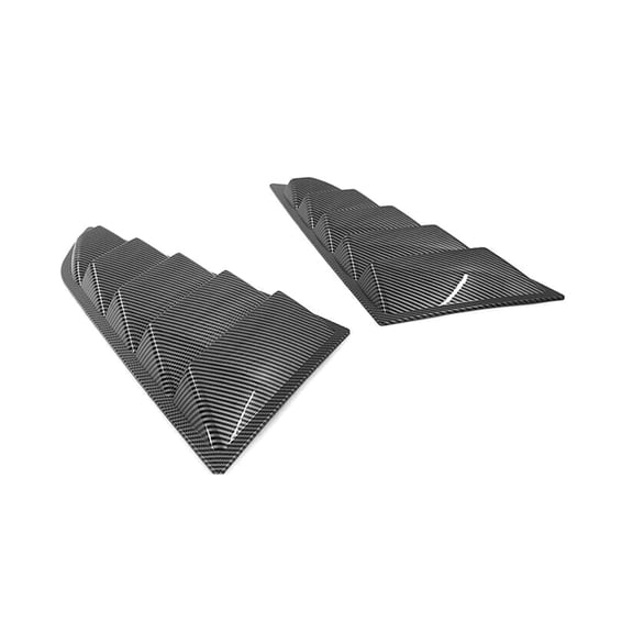 Geelife Fits 14-19 Chevy Corvette C7 Classic Style Side Window Louver Carbon Fiber Print