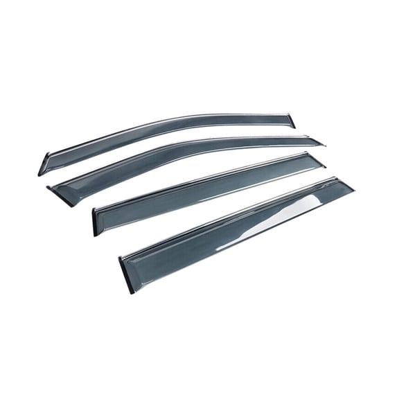 Geelife Fits 19-23 Toyota RAV4 XA50 Polycarbonate Window Visors W/ Chrome Trim 4PCS