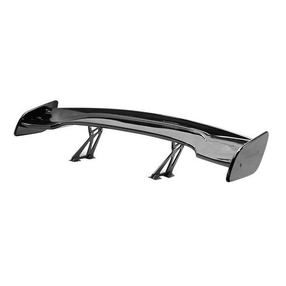 Geelife Fits Honda Adjustable 57 Inch GT Wing Spoiler ABS Glossy Black Trunk Lip