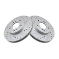 thumbnail image 1 of Geelife For 00-01 I30 Sedan 99-01 Maxima Sedan Brake Rotor Drilled Slotted Front Coated, 1 of 5
