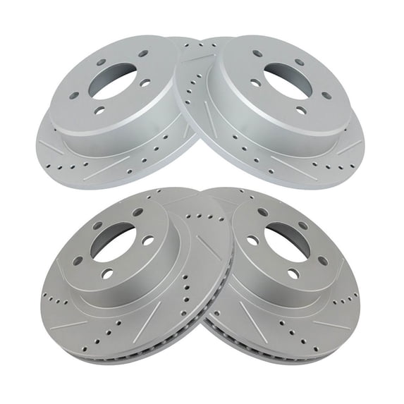 Geelife For 01-02 Ford Explorer Sport Base Brake Performance Rotor Front & Rear Kit