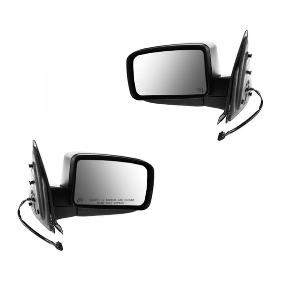 Geelife For 03 Expedition Mirror Power Heated Puddle Light Textured Black
