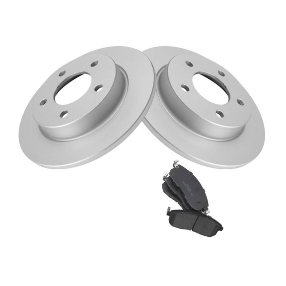 Geelife For 04-05 3 i Disc Brake Pad & Coated Rotor Kit Posi Ceramic Rear w/Chemicals