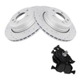 thumbnail image 1 of Geelife For 04-10 X3 Sport Utility Rotor & Brake Pad Semi Metallic Rear Left Right Kit, 1 of 9