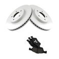 thumbnail image 1 of Geelife For 11-12 Escape 11 Mariner Front Ceramic Brake Pads & Coated Rotors Kit, 1 of 9