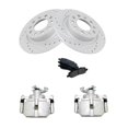 thumbnail image 1 of Geelife For 13-16 Dodge Dart Rear Ceramic Brake Pad Performance Rotor & Caliper Kit, 1 of 6