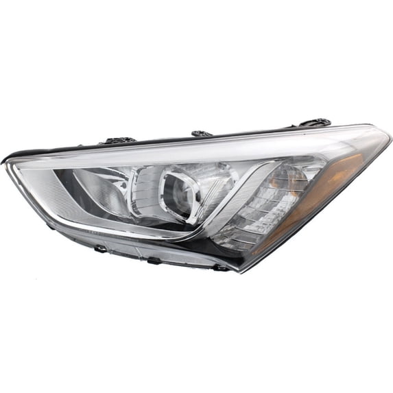 Geelife For 13-16 Santa Fe Headlight Driving Head light Headlamp Driver Left Side Hand