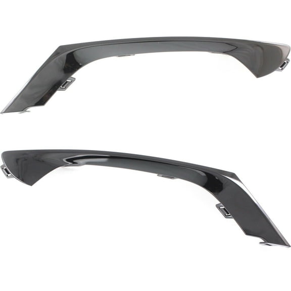 Geelife For 15-17 Chrysler 200 Bumper Face Bar Trims Molding Step Pads 2pcs Pair